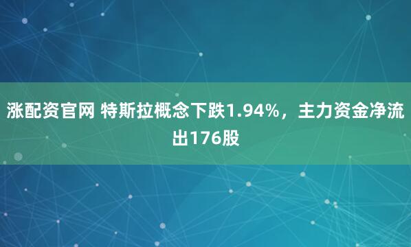 涨配资官网 特斯拉概念下跌1.94%，主力资金净流出176股
