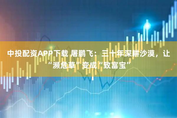 中投配资APP下载 屠鹏飞：三十年深耕沙漠，让“濒危草”变成“致富宝”